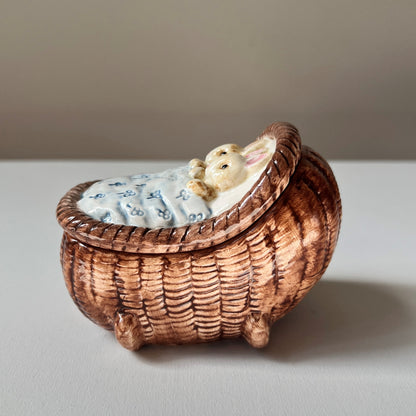 【Vintage】1970s Rabbits Trinket box