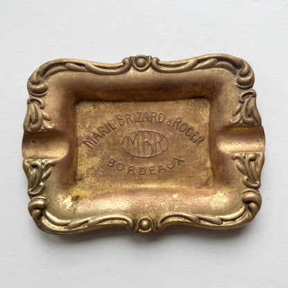 【Antique】France - 1900-20s Marie Brizard ＆ Roger Ashtray