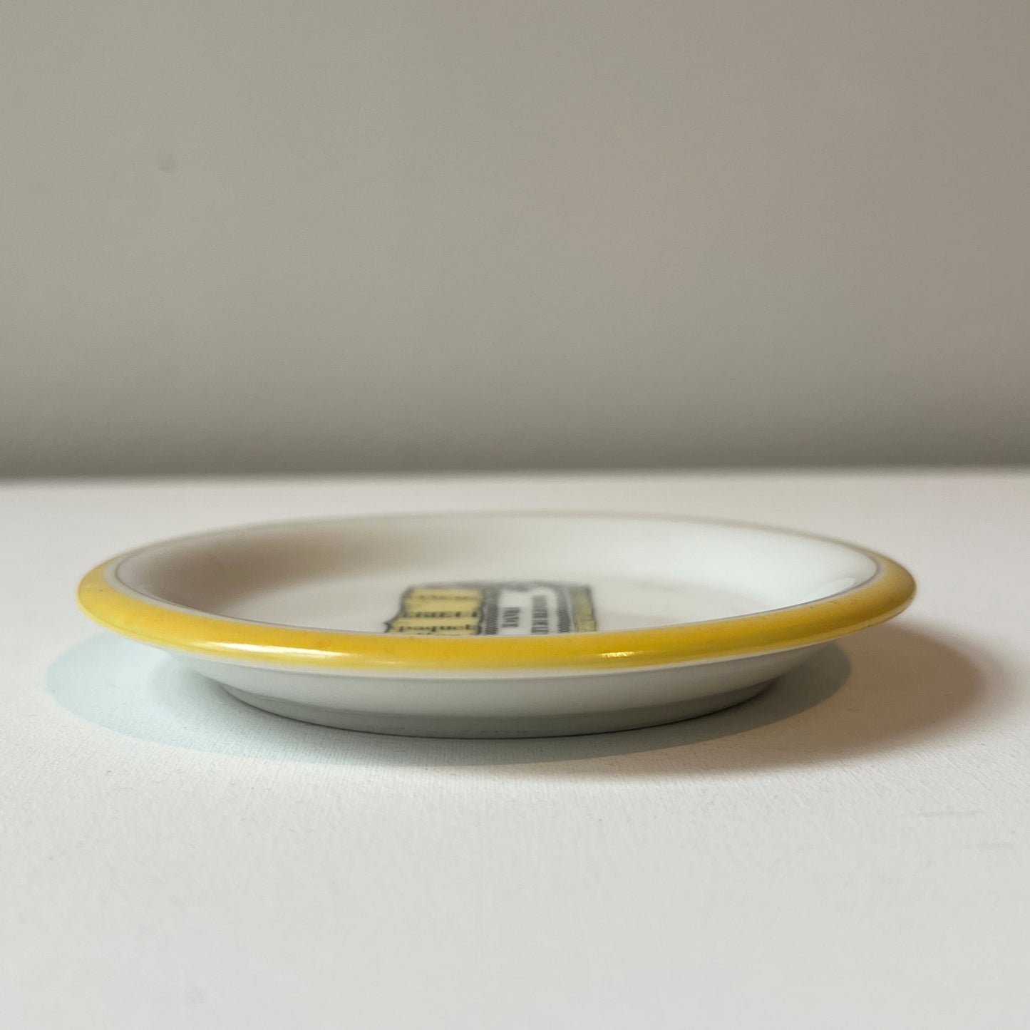 【Antique】France - 1920s Yellow Mini Plate