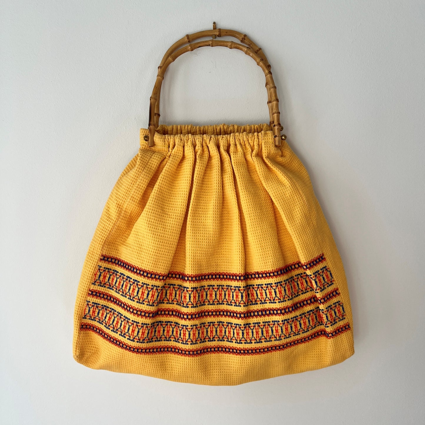 【Vintage】1970s Banboo Handle Bag