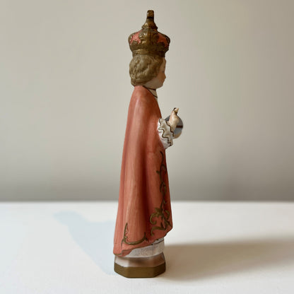 【Vintage】France - 1940s‐50s the Infant Jesus of Prague Statue（22.3㎝）