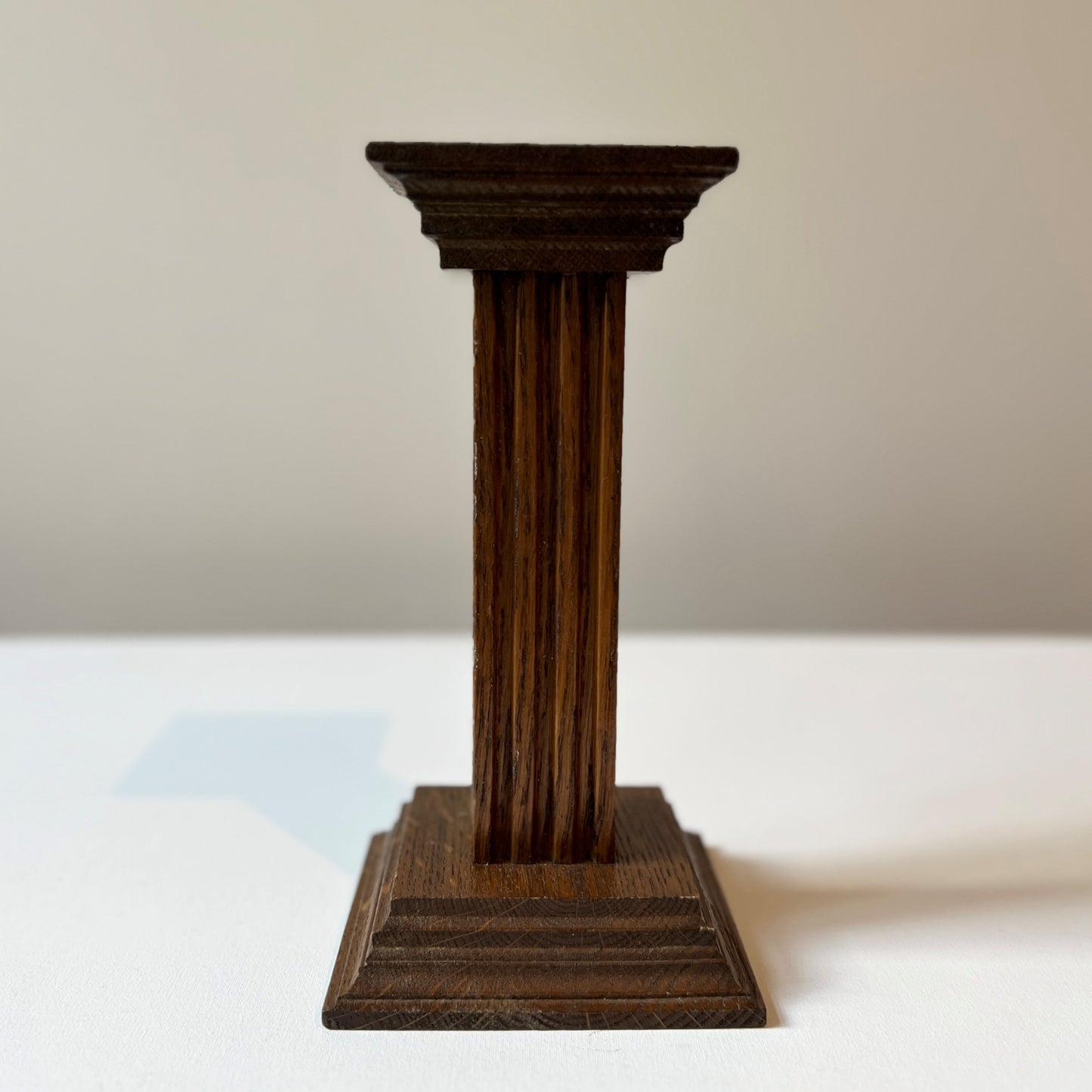 【Vintage】Netherlands ‐ 1960s Meubelfabriek Oisterwijk Wooden Candle Stand