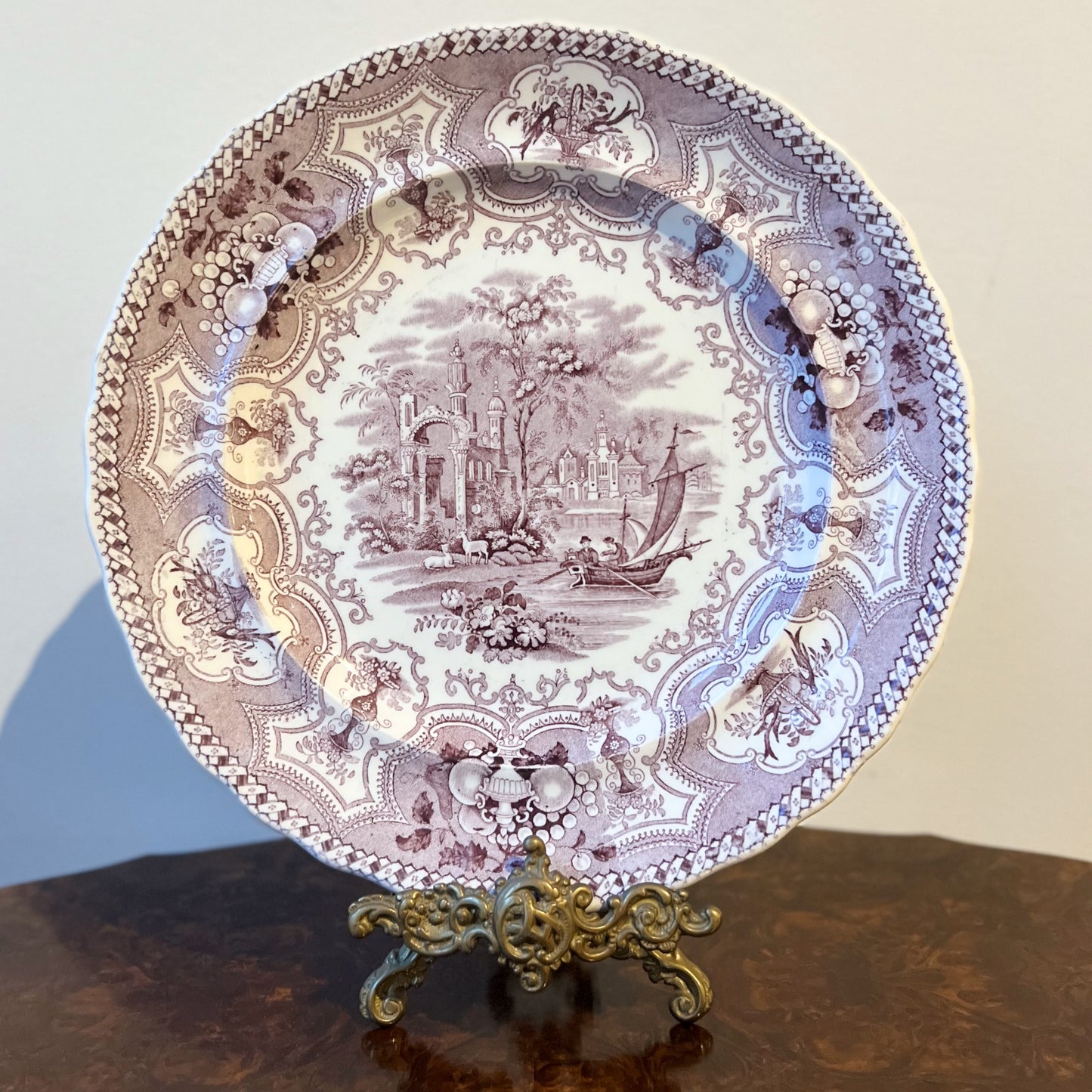 【Antique】UK ‐ 1830‐60s Dixon Phillips & Co. "Australian" Pattern Platter