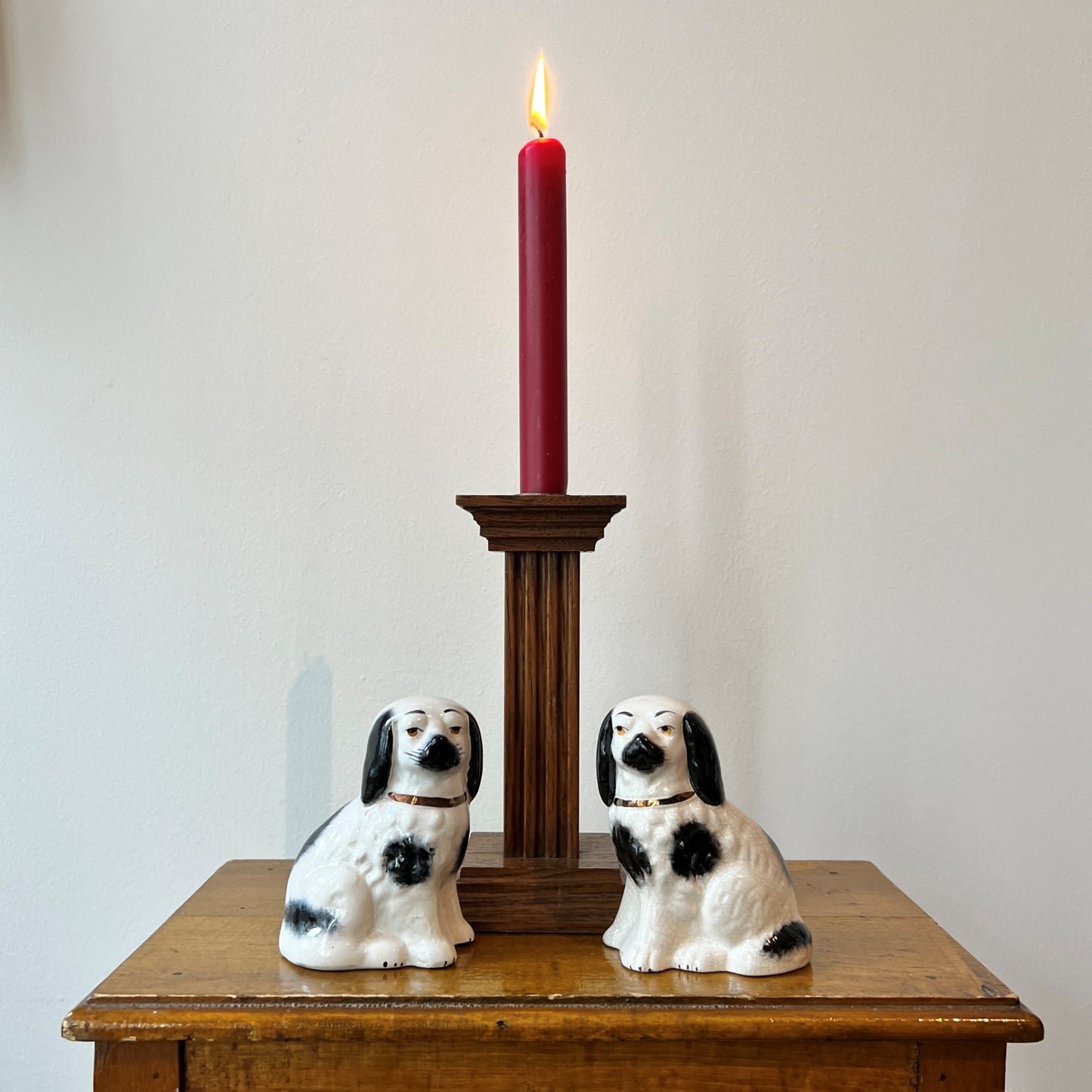 【Vintage】Netherlands ‐ 1960s Meubelfabriek Oisterwijk Wooden Candle Stand