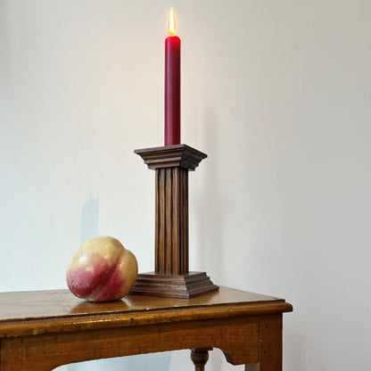 【Vintage】Netherlands ‐ 1960s Meubelfabriek Oisterwijk Wooden Candle Stand