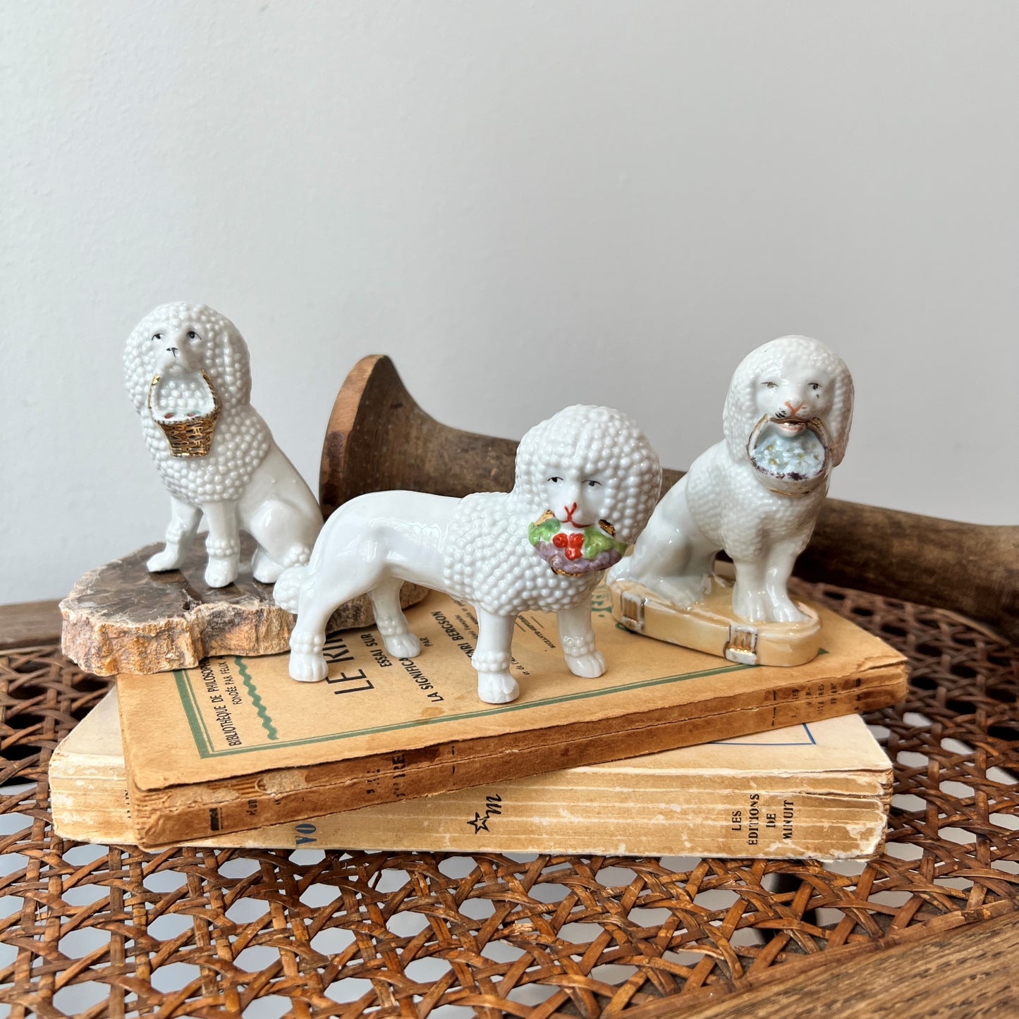 【Vintage】Germany ‐ 1950-60s Staffordshire Dog Mini Figurine A