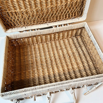 【Vintage】Germany - 1960s Picnic Basket with Cushion