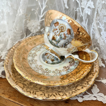 【Antique】France ‐ 1920s Communion Trio Set A