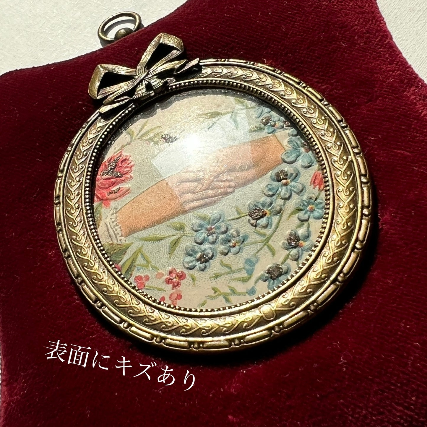 【Vintage】France ‐ Shaking Hands Ribbon Frame