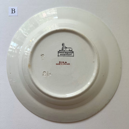 【Antique】Holland - Petrus Regout & CO 1900s "SIKA" Plate B