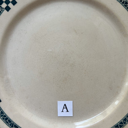 【Antique】France - Creil et Montereau 1850s "Nancy" Plate A