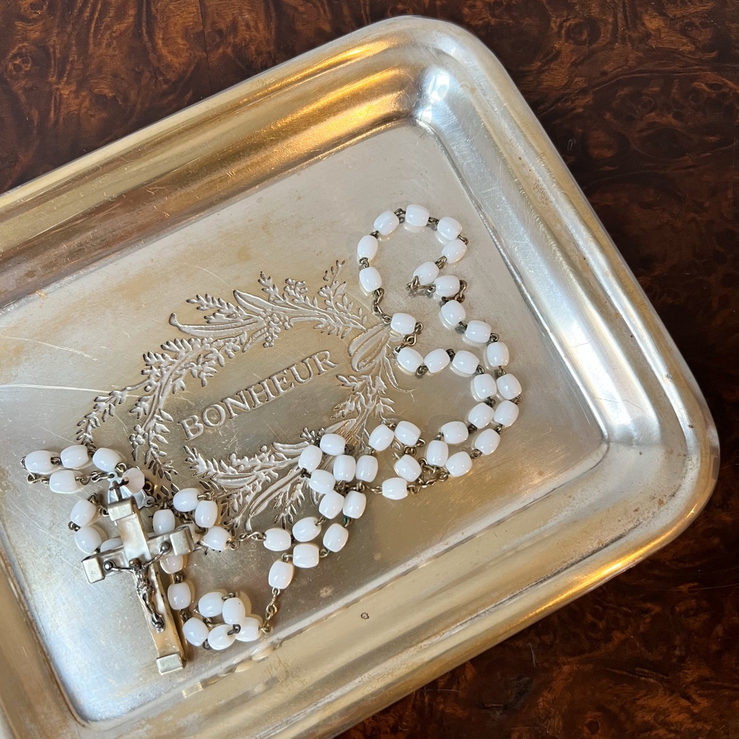 【Vintage】France - 1950s Bonheur Tray