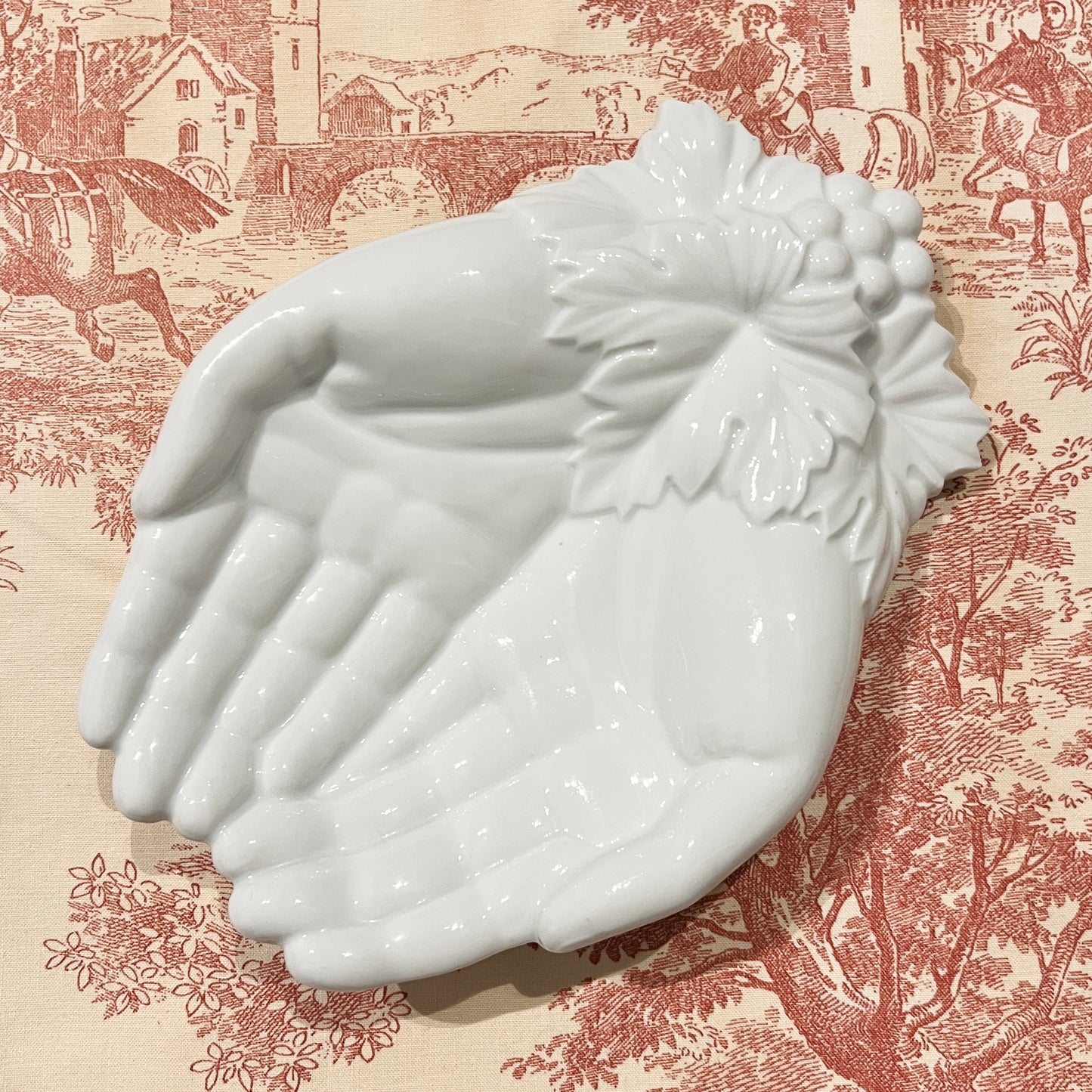 【Vintage】France ‐ 1950s Pottery Hand Tray