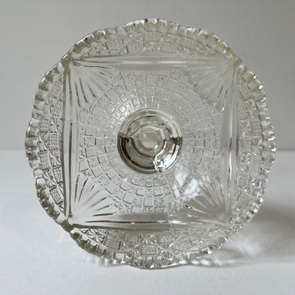 【Vintage】Poland - 1960s Ząbkowice Śląskie Glass Candy Dish