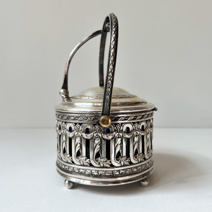 【Antique】France - 1900s Silver Plate Ice Bucket