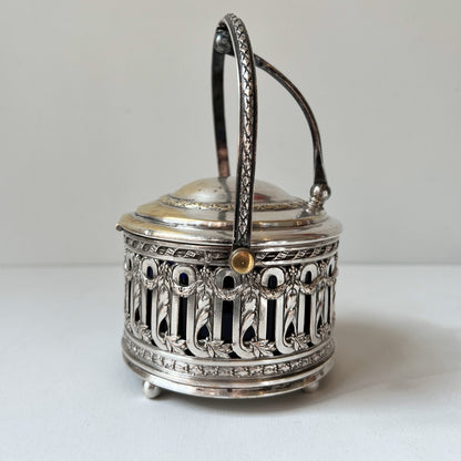 【Antique】France - 1900s Silver Plate Ice Bucket