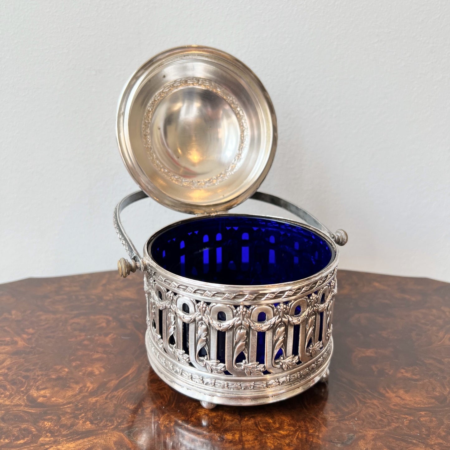 【Antique】France - 1900s Silver Plate Ice Bucket