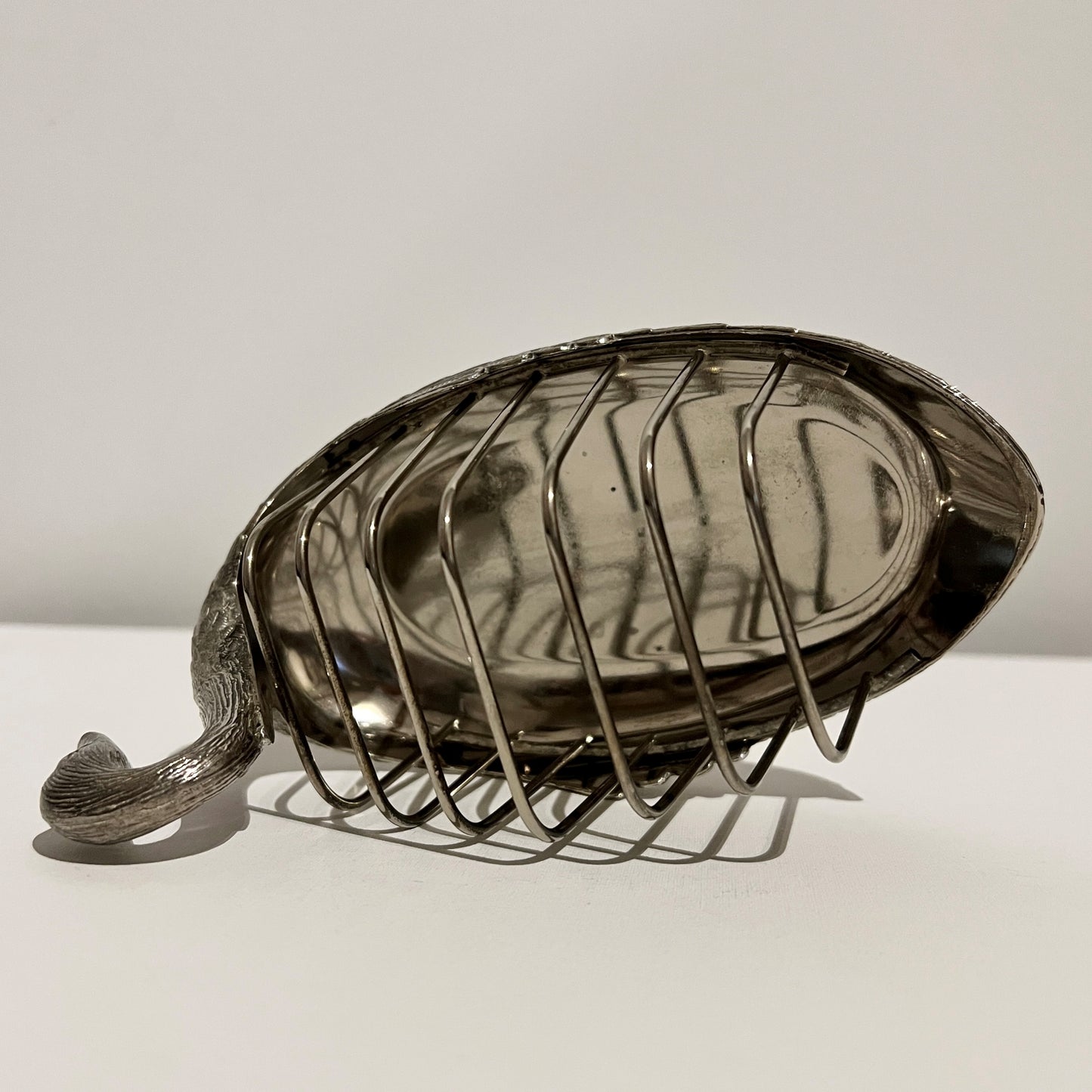 【Vintage】France - 1930s Silver Plate Swan Toast Rack