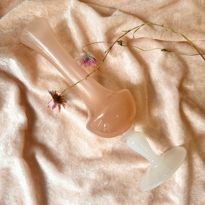 【Vintage】France - 1960s Pink Glass Vase