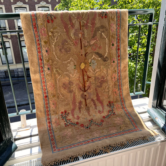 【Antique】France ‐ 1880s Cross-stitch Tapestry
