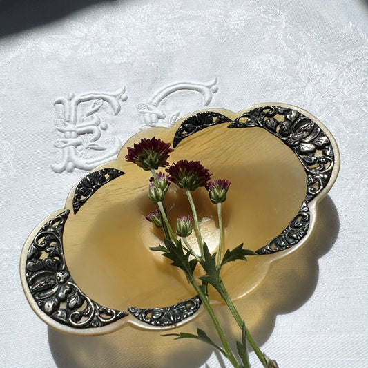 【Vintage】France - 1930s Flower Tray