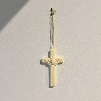 【Vintage】France - 1950s Plastic Saint's Cradle Cross