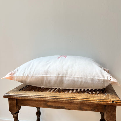 【Vintage】France - 1950-60s Embroidered Cushion