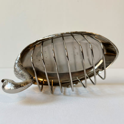 【Vintage】France - 1930s Silver Plate Swan Toast Rack