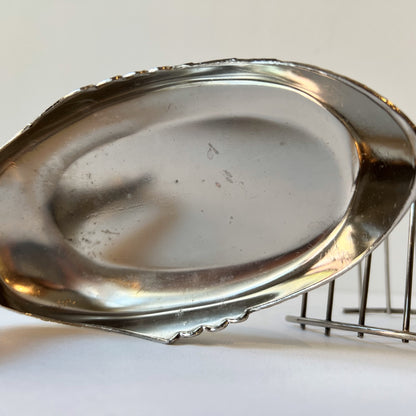 【Vintage】France - 1930s Silver Plate Swan Toast Rack