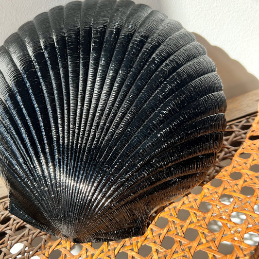 【Vintage】France - 1980s Arcoroc Pressed Glass Shell Plate