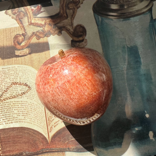 【Vintage】US - 1960-70s Marble Apple Object