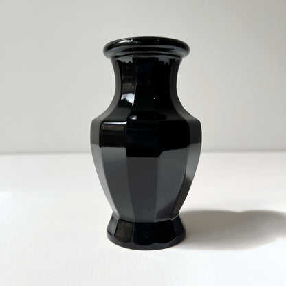 【Vintage】France ‐ 1970-80s Black Milk Glass Mini Vase