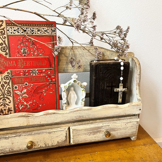 【Vintage】France - 1930s Wooden Shelf