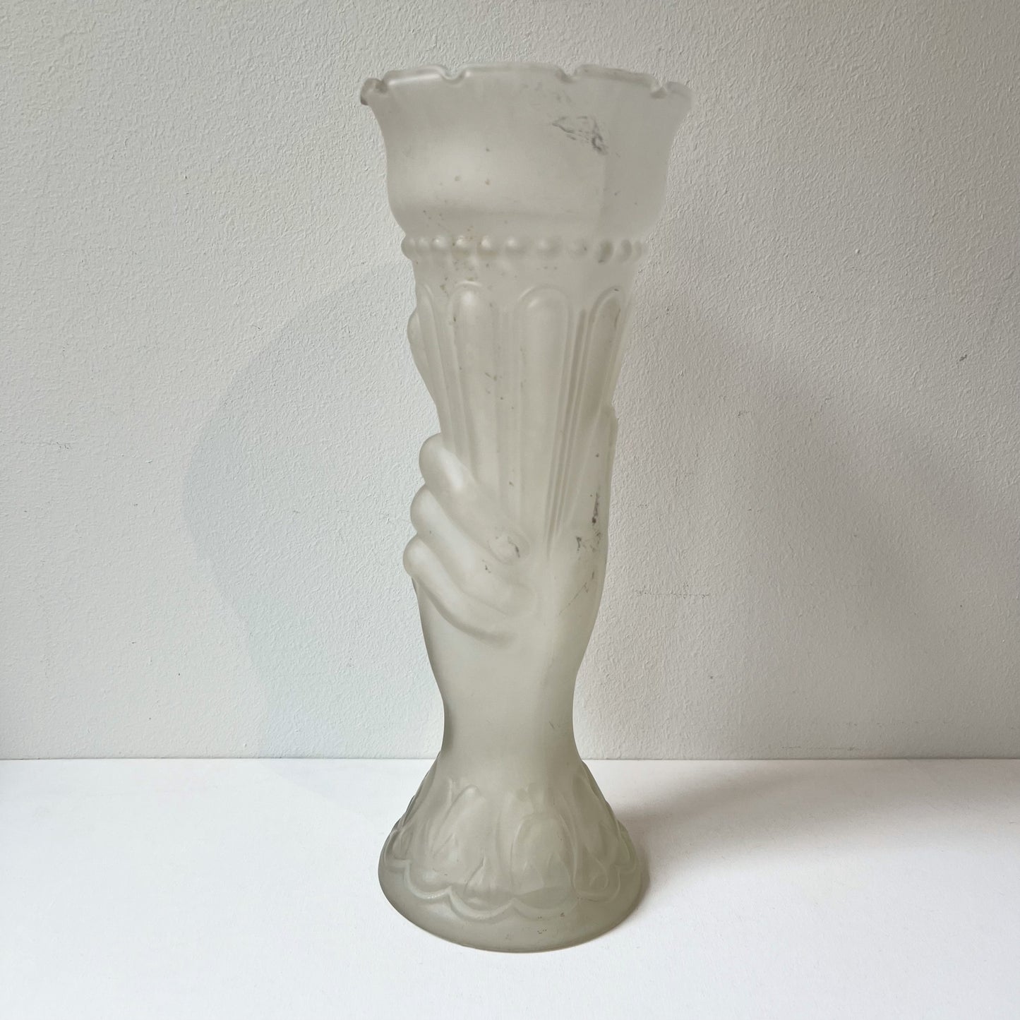 【Vintage】France - 1930s Legras Hand Vase 30.5cm