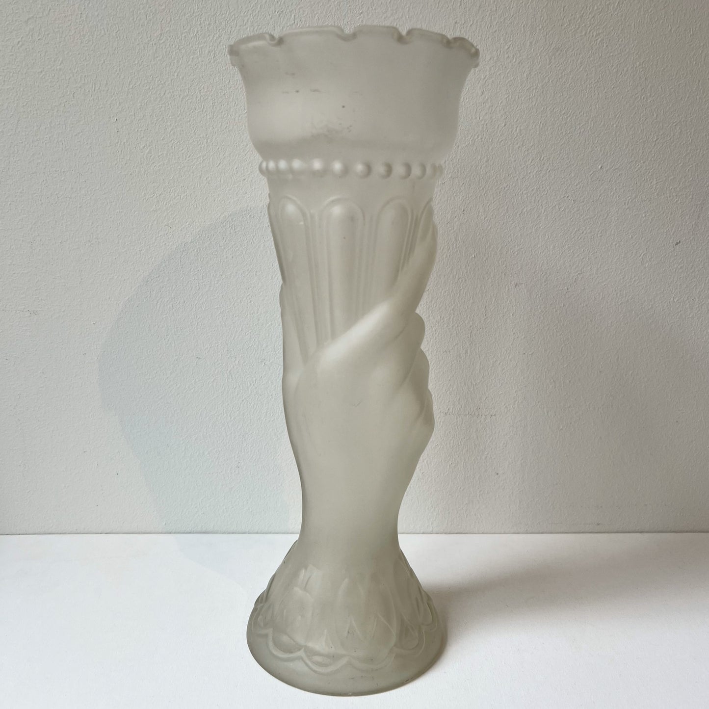 【Vintage】France - 1930s Legras Hand Vase 30.5cm