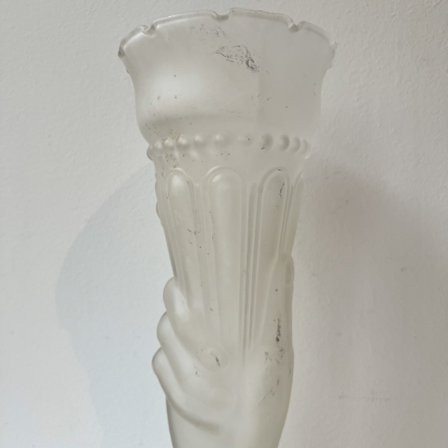 【Vintage】France - 1930s Legras Hand Vase 30.5cm