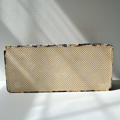 【Vintage】France - 1960s Flower Cartonnage Box