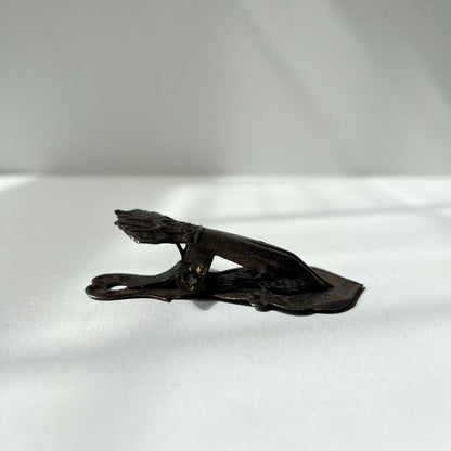 【Antique】UK - 1900s Victorian Mini Hand Clip 8.1cm