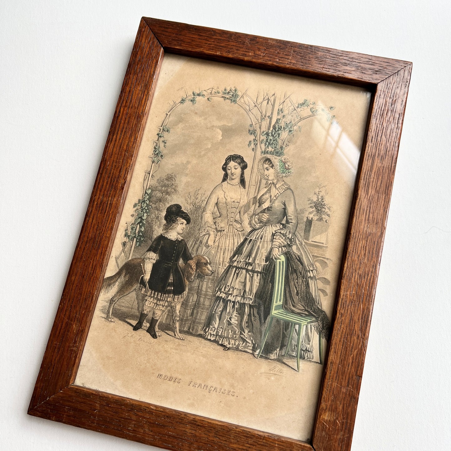 【Antique】France ‐ 1851s Fashion Print