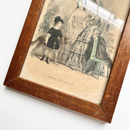 【Antique】France ‐ 1851s Fashion Print