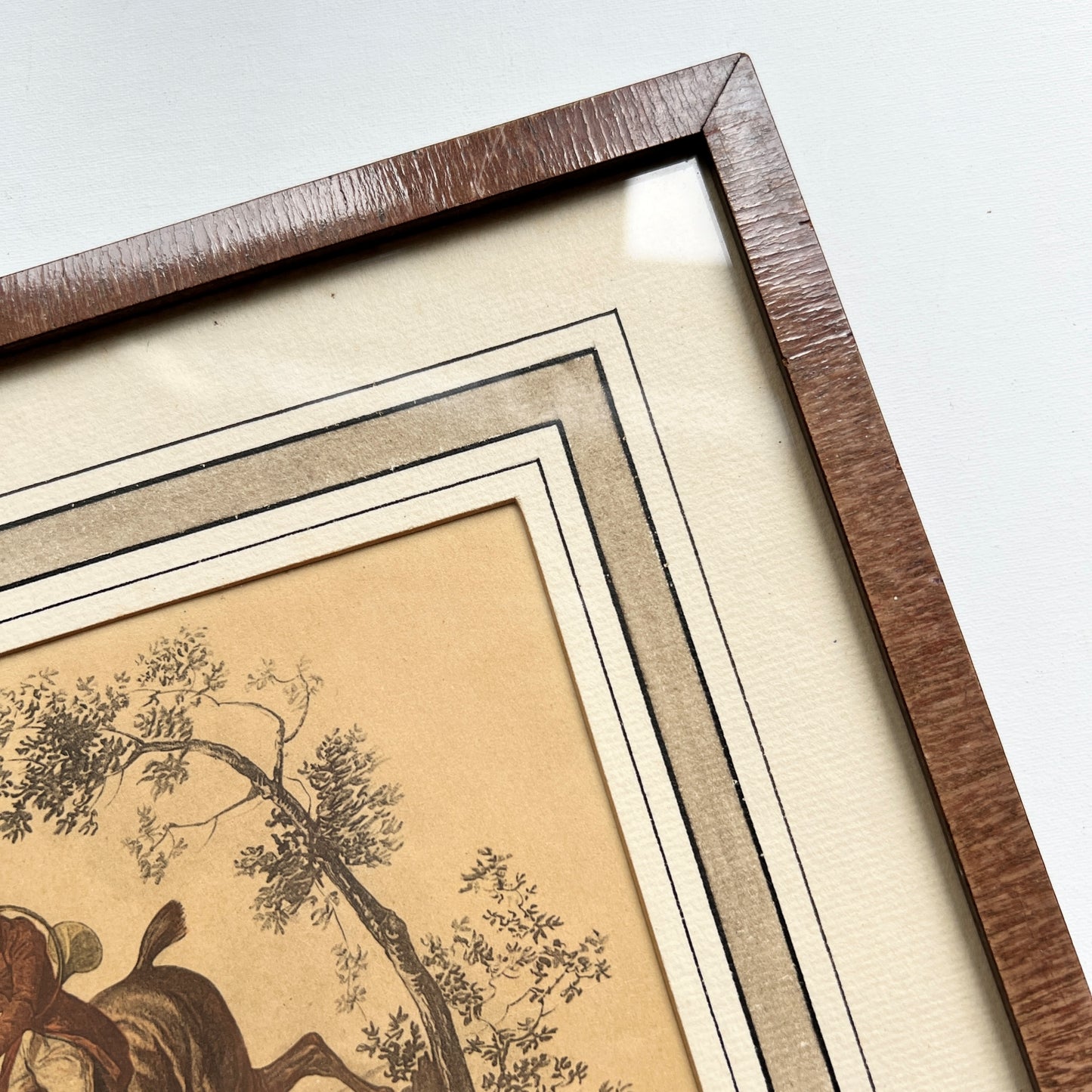 【Antique】France ‐ 1880-90s  Equestrian Print