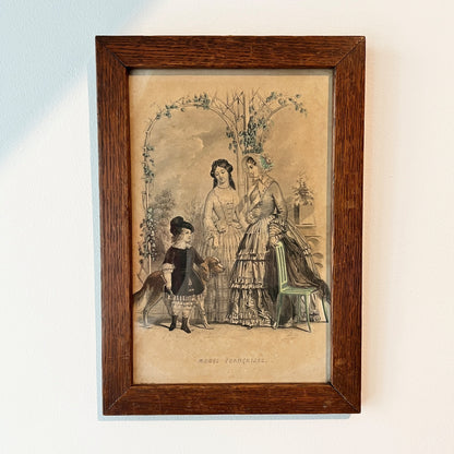 【Antique】France ‐ 1851s Fashion Print