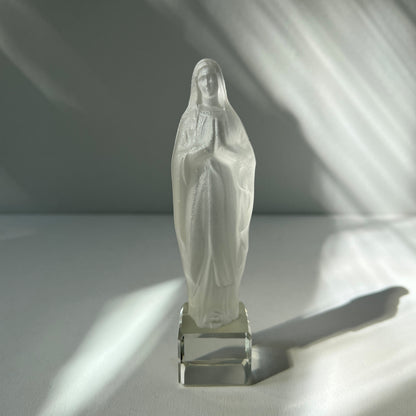 【Vintage】Czechoslovakia ‐ 1950s Glass Maria Statue