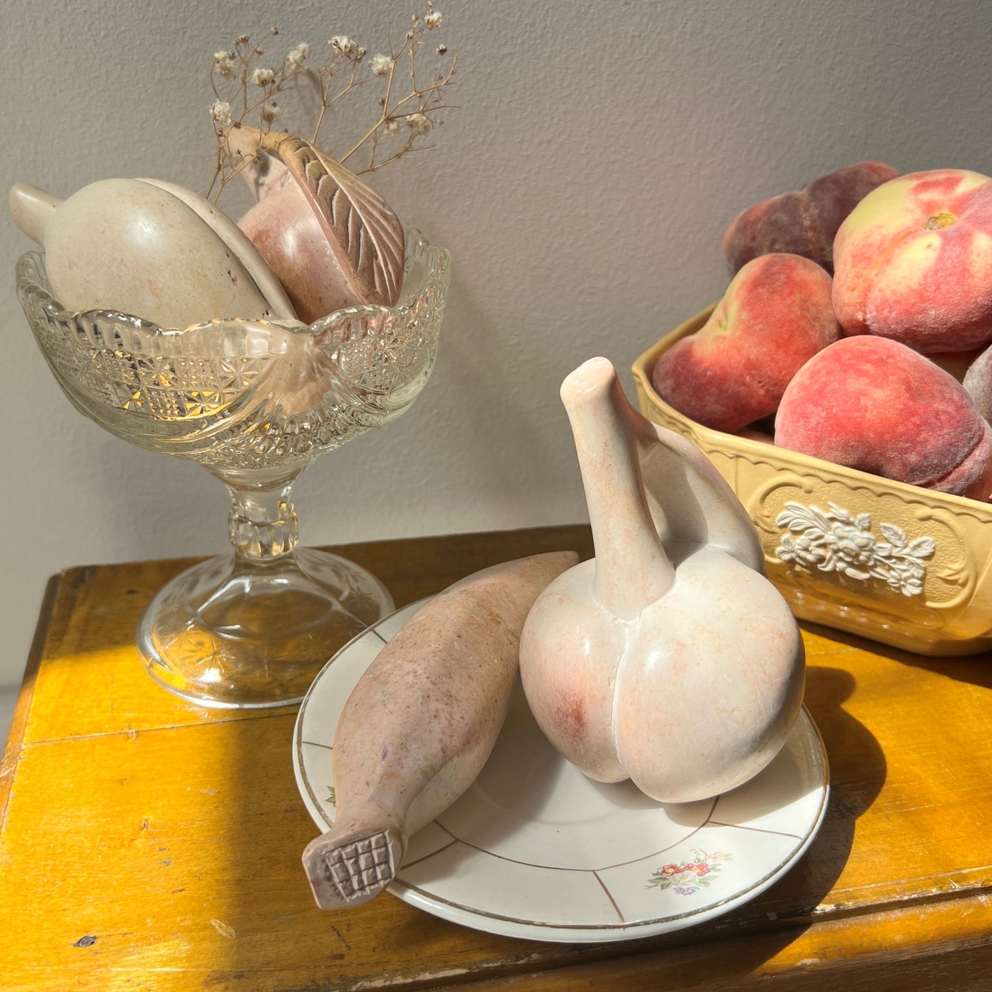 【Vintage】Italy ‐ 1960s Marble Fruit Set B