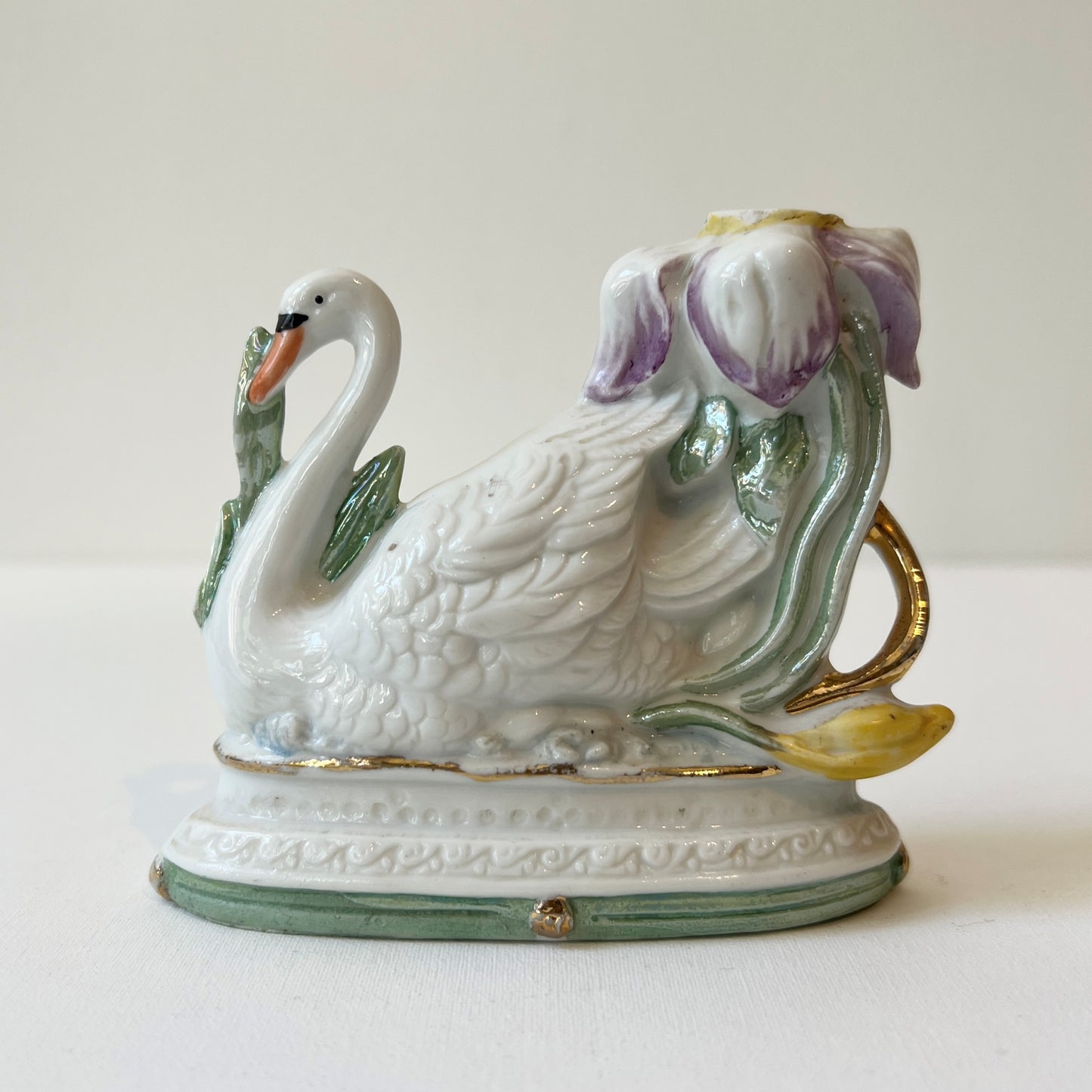 【Antique】Germany ‐ 1900-20s Swan Mini Vase