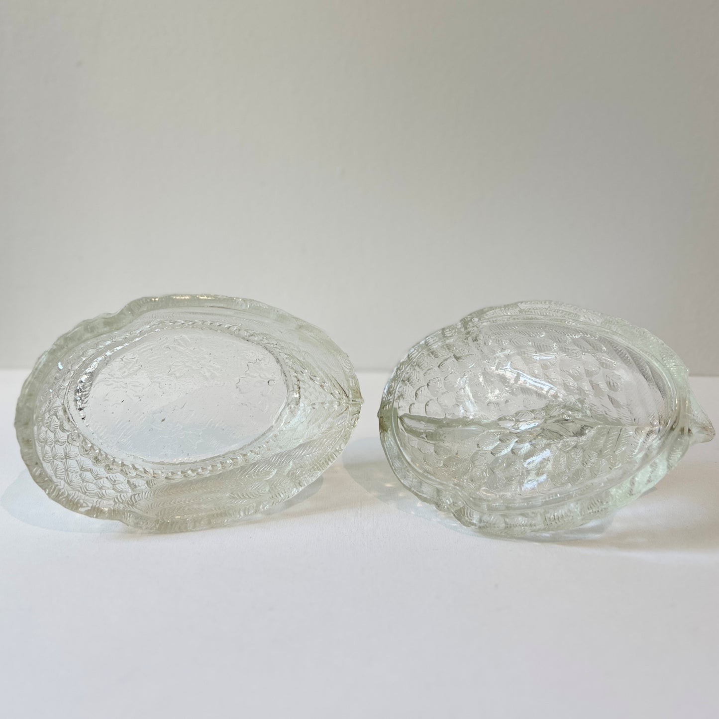 【Vintage】US - 1930s Crystal Glass Swan Pot《再入荷》