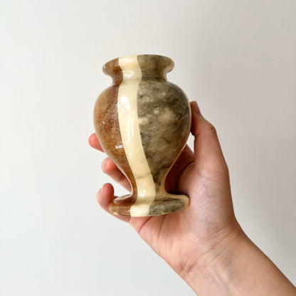 【Vintage】Italy - 1930‐40s Volterra Cooperativa Artieri Dell'alabastro Handmade Alabaster Vase