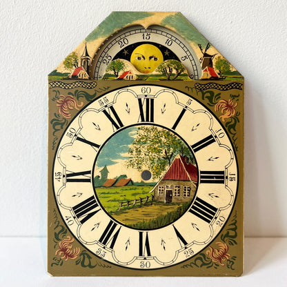 【Vintage】Netherlands - 1950s Moon Phase Clock Parts