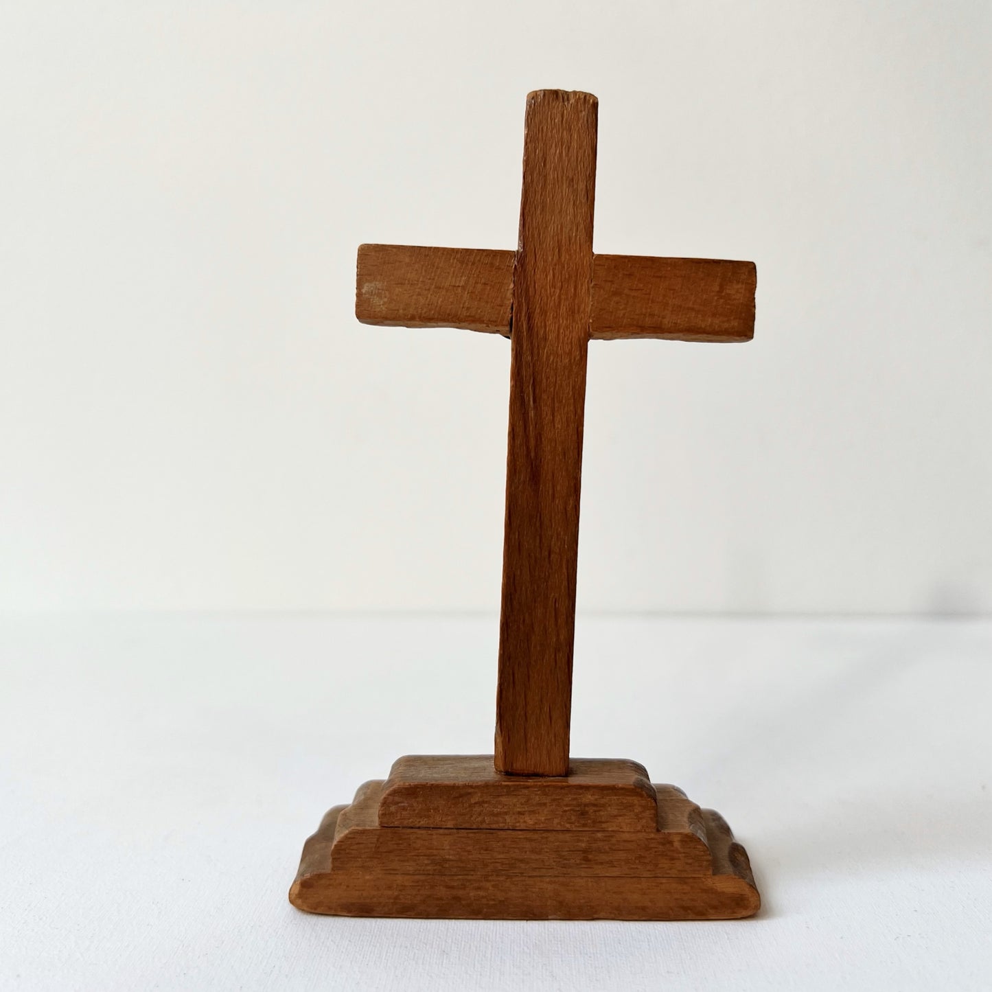 【Vintage】Spain - 1950s Wood Standing Crucifix