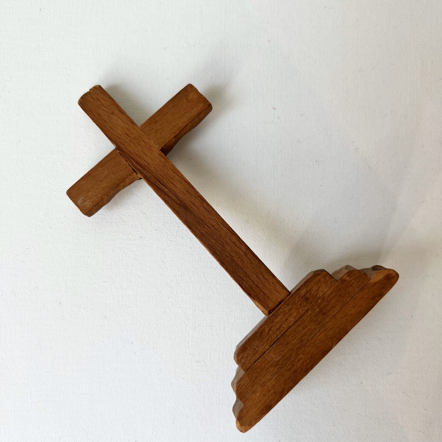 【Vintage】Spain - 1950s Wood Standing Crucifix